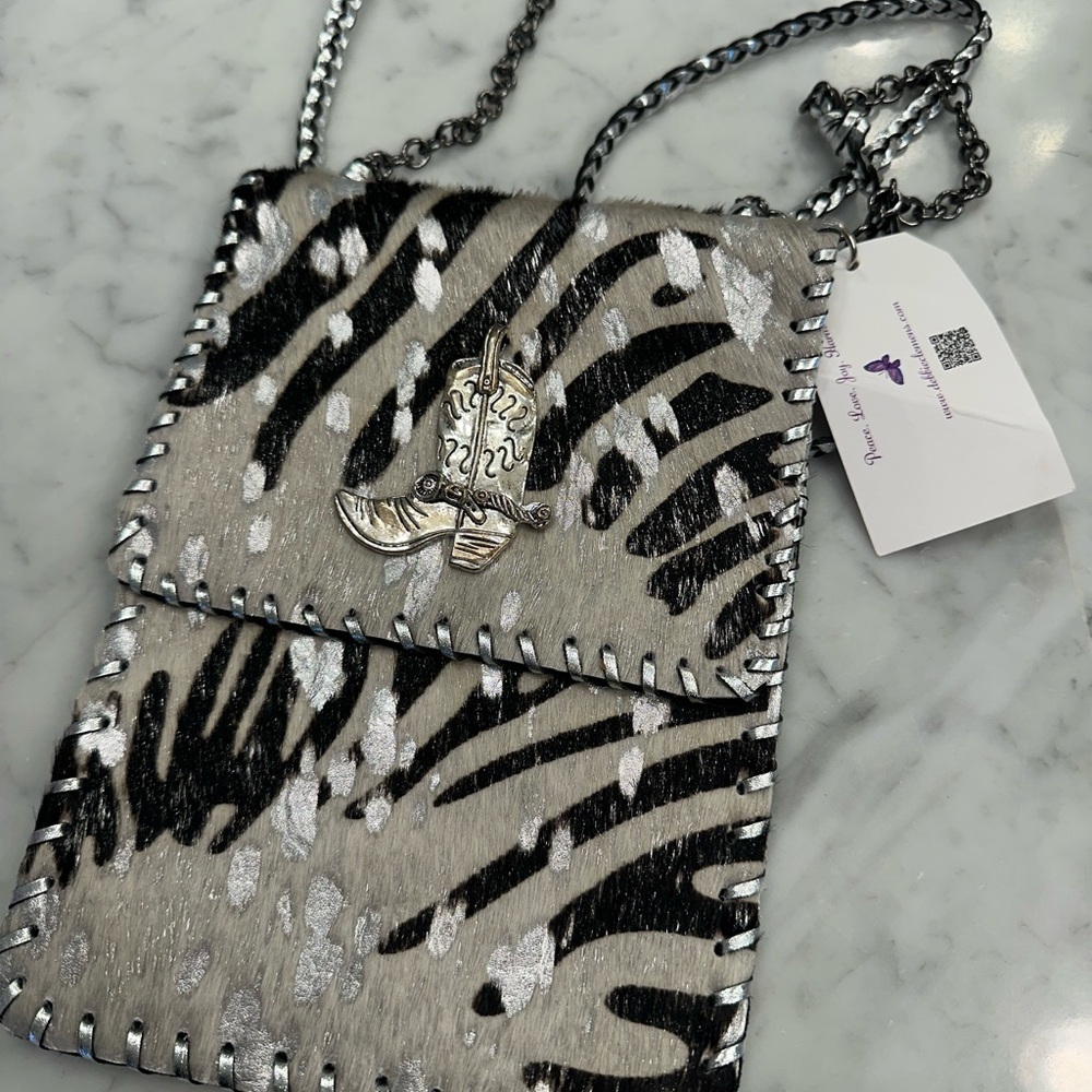 Rodeo Ready real leather hide crossbody bag